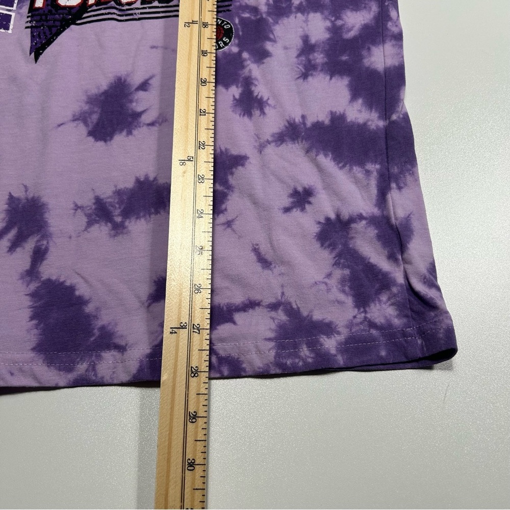 NBA Toronto Raptors Tie-Dye Hardwood Classics Tee Purple Menβs Size Medium - Picture 5 of 5